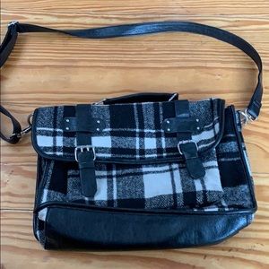 Call It Spring Plaid Flannel Bookbag